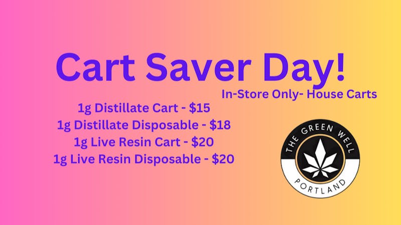 The Green Well - Storefront Cart Saver Sunday!