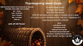 The Green Well - Delivery 20% off Items that are not on sale or has a deal