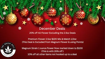 The Green Well - Delivery $100-1oz Magnum Strain & 20% off all flower