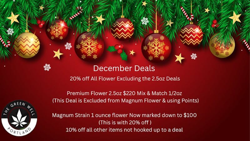 The Green Well - Delivery $100-1oz Magnum Strain & 20% off all flower