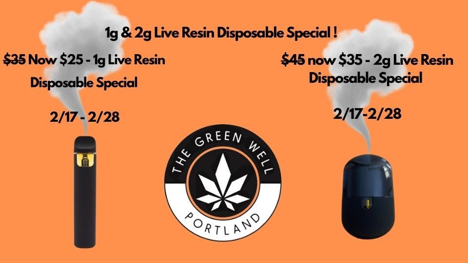 The Green Well #1 - The Windham Delivery 1g & 2g Live Resin Disposable Special !