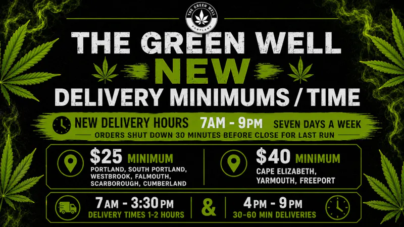 The Green Well - Delivery The Green Well New Delivery Minimums & Times