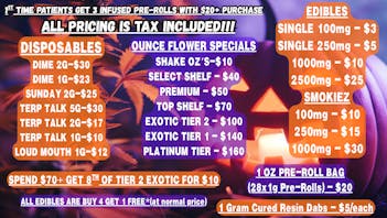 Canna Club of Nichols Hills 28 1G prerolls $20/Shake OZ's $10/$70 Top Shelf OZ