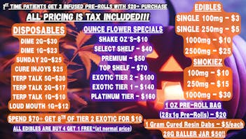 Canna Club of Nichols Hills $70 TOP SHELF/28G BALLER JAR $50! 28 PREROLLS/$20