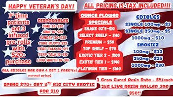 Canna Club of Nichols Hills THANK YOU FOR YOUR SERVICE!!!/ALL VETS 20% OFF!!!