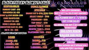 Canna Club of Nichols Hills ALL 8THS B3G1 FREE*/BIG CITY GROWERS IS B2G1 FREE!