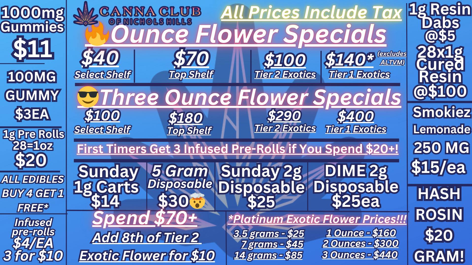Canna Club of Nichols Hills Christmas Deals!! Big City flower is BUY 2 GET 1.