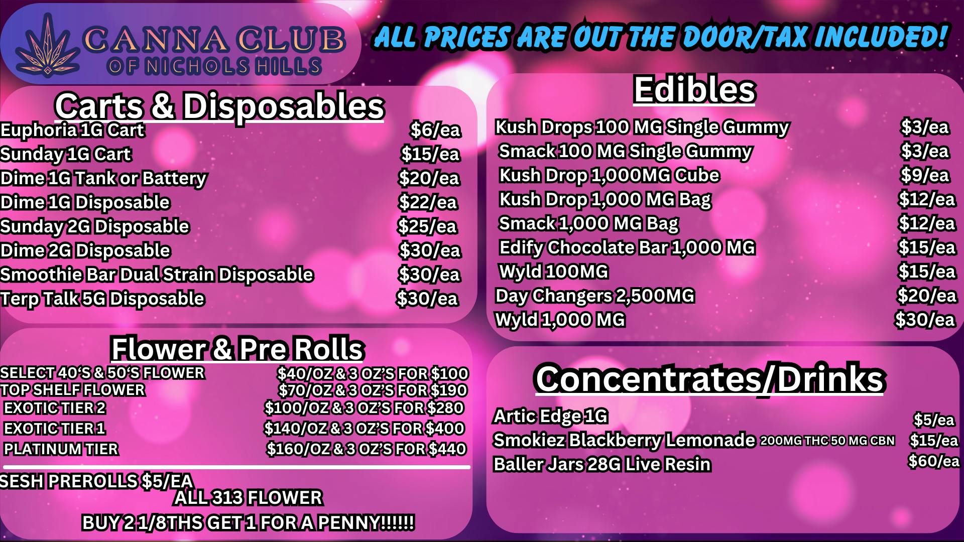 Canna Club of Nichols Hills 🔥28G LIVE RESIN $60!!! ALTVM SHAKE $20/0Z🔥🤯
