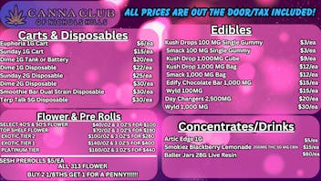 Canna Club of Nichols Hills 🔥28G LIVE RESIN $60!!! ALTVM SHAKE $20/0Z🔥🤯