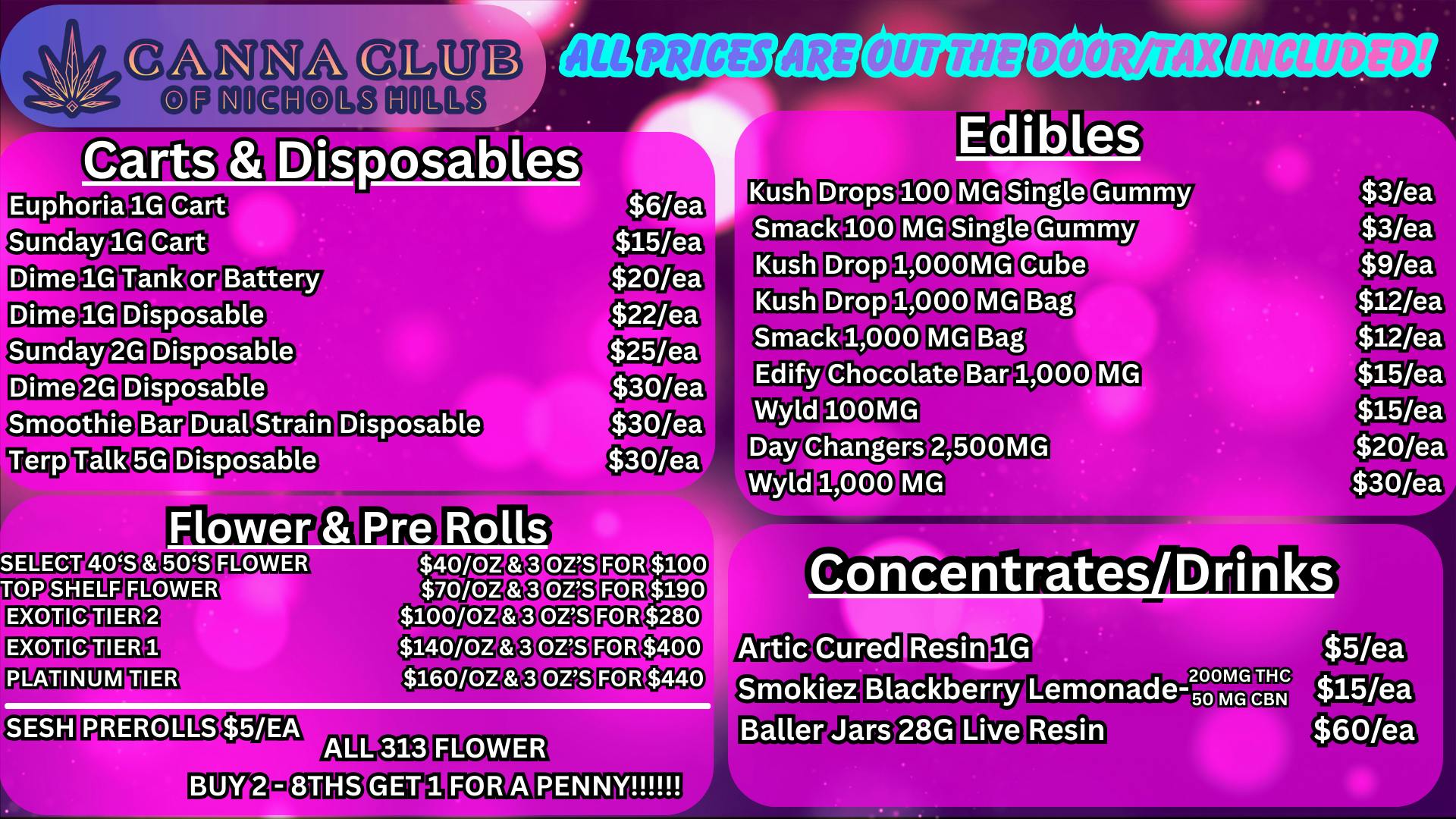 Canna Club of Nichols Hills 🔥$70 TOP SHELF OZ'S/BUY2GET1 FREE 8THS(313)🔥🤯