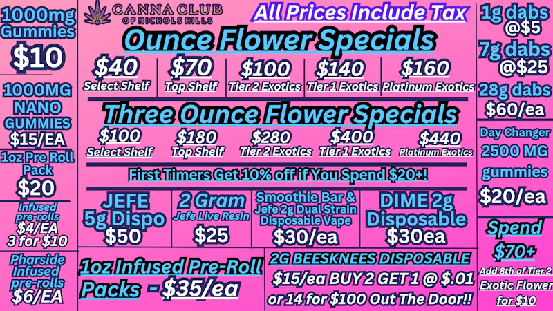 Canna Club of Nichols Hills 🚀DEALS GOING FAST-2G DISPOSABLE B2G1 FOR A 0.01