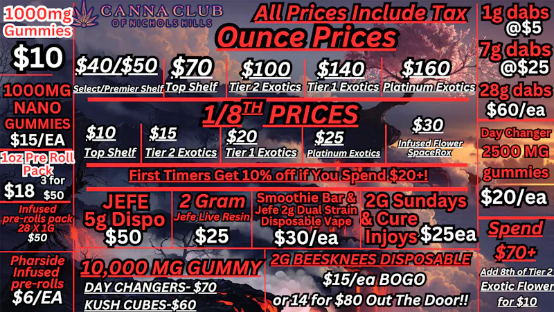 Canna Club of Nichols Hills Conference Finals Deals😎