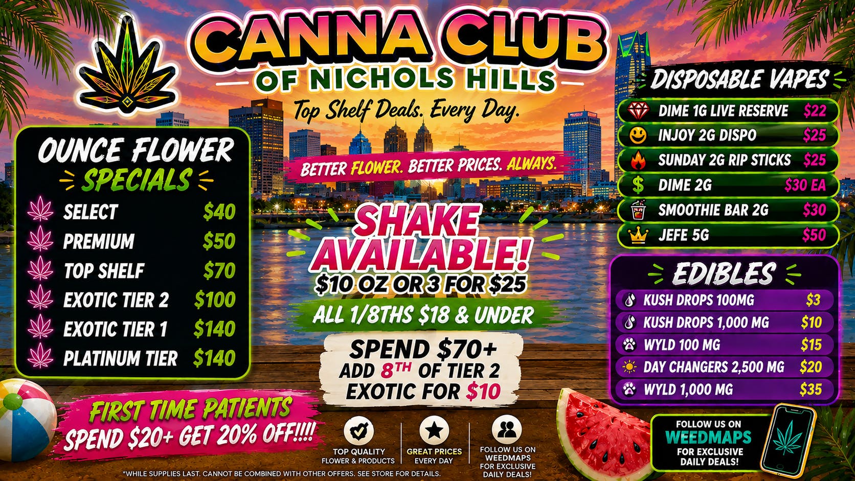 Canna Club of Nichols Hills EXTREME HEAT EXTREME DEALS- ALL 1/8THS $18 & UNDER