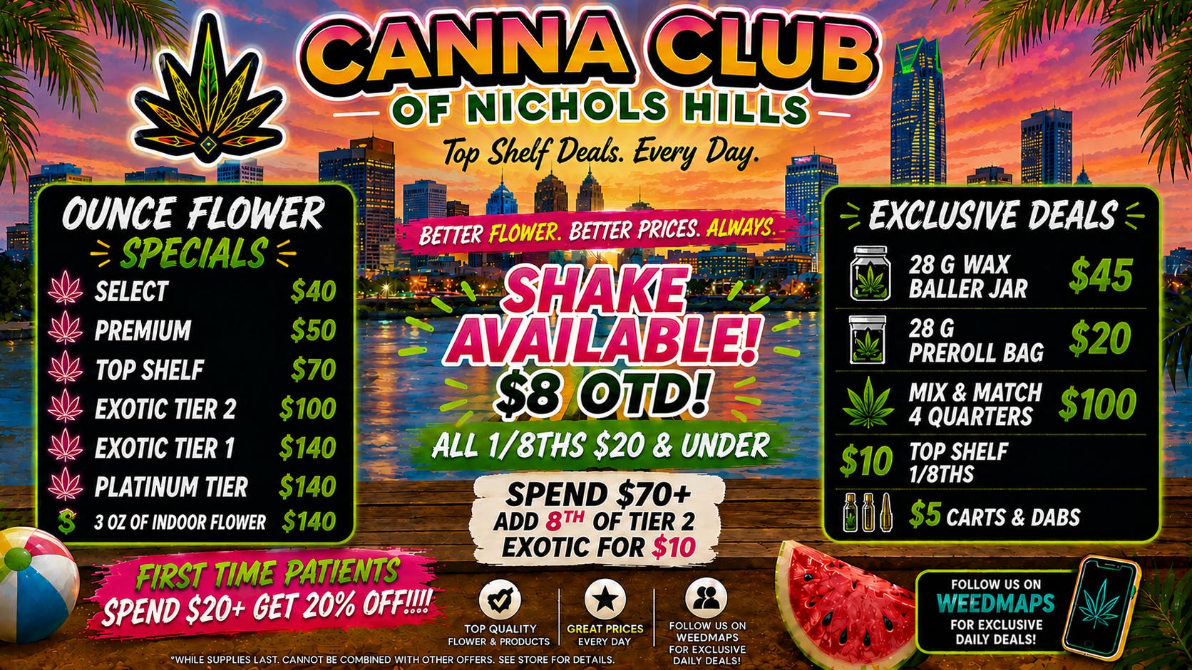 Canna Club of Nichols Hills EXTREME HEAT EXTREME DEALS- 28G WAX BALLER JAR $45