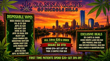Canna Club of Nichols Hills FALL DEALS🍂 2G DISPO $15 BOGO/$10 TOP SHELF 1/8TH