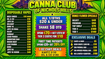 Canna Club of Nichols Hills ⭐DIME DAY ⭐10/10-BUY 1 GET 1 FOR $1🤯
