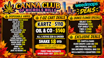 Canna Club of Nichols Hills DISPOSABLES! OVER 10 BRANDS TO CHOOSE FROM⭐$15-$40