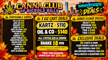 Canna Club of Nichols Hills 🍂 FALL INTO SAVINGS! AUTUMN DEALS ARE HERE! 🎃
