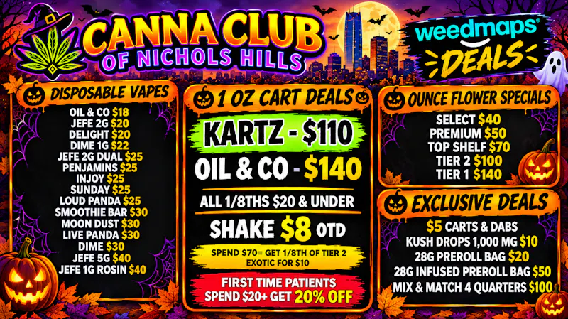 Canna Club of Nichols Hills 💸 LOW PRICES. LOUD FLOWER. CANNA CLUB!