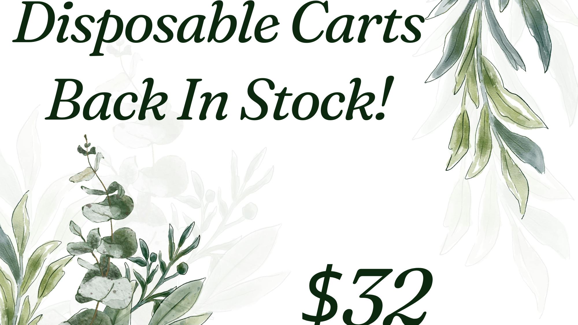 Bills Herbal Care $32 Cured Resin Disposable Carts!