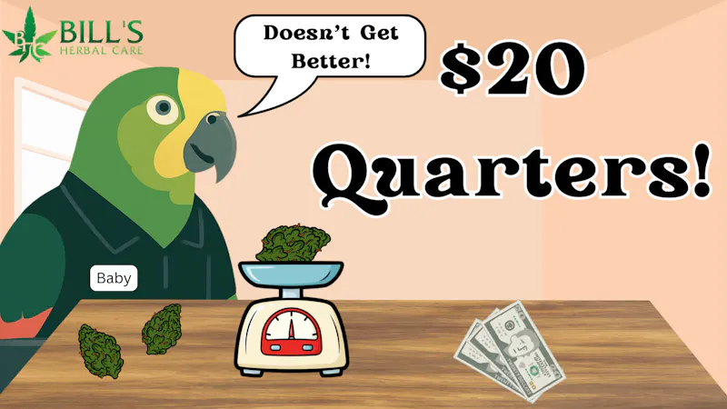 Bills Herbal Care $20 QUARTERS! ALL STRAINS!