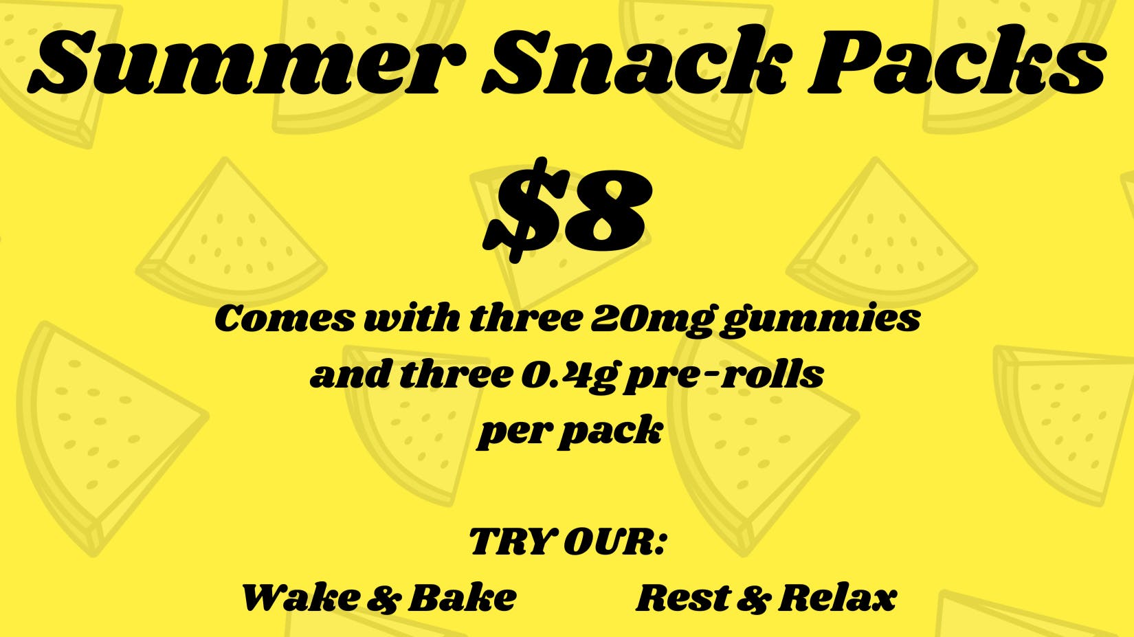 Bills Herbal Care Summer Snack Packs $8