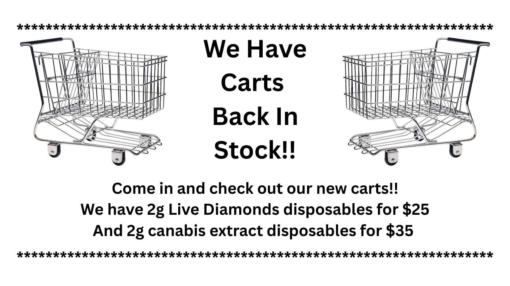 Bills Herbal Care Disposable Carts are back in stock!!