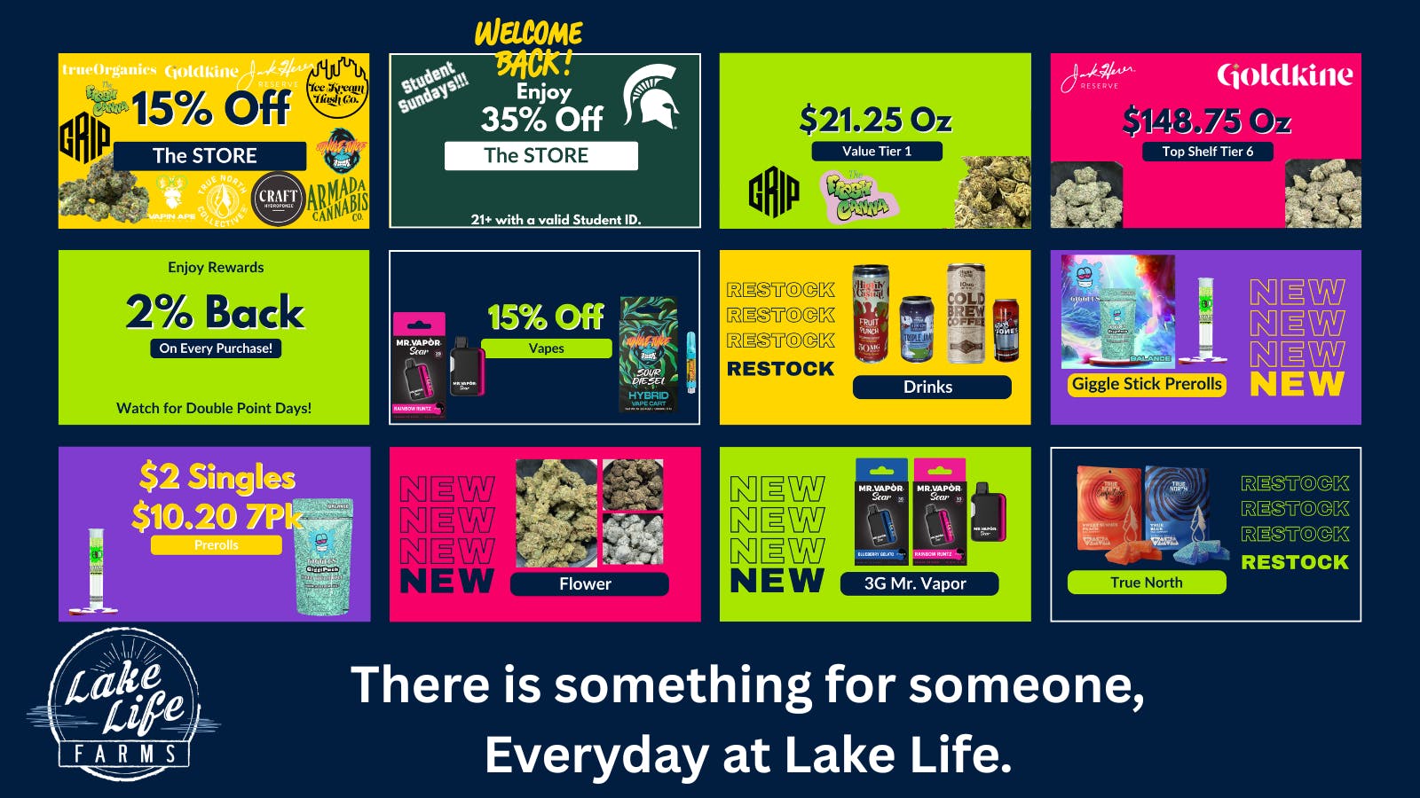 Lake Life Farms - Cedar Springs (Rec) 15% off the store + new drops & restocks