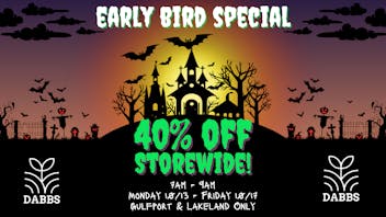 DABBS Cannabis Dispensary - Gulfport Early Bird Special 7am-9am