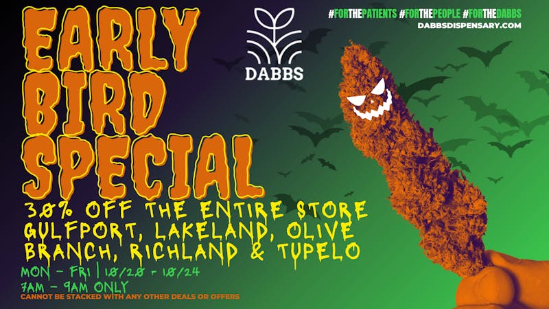 DABBS Cannabis Dispensary - Lakeland Early Bird Special 7am-9am