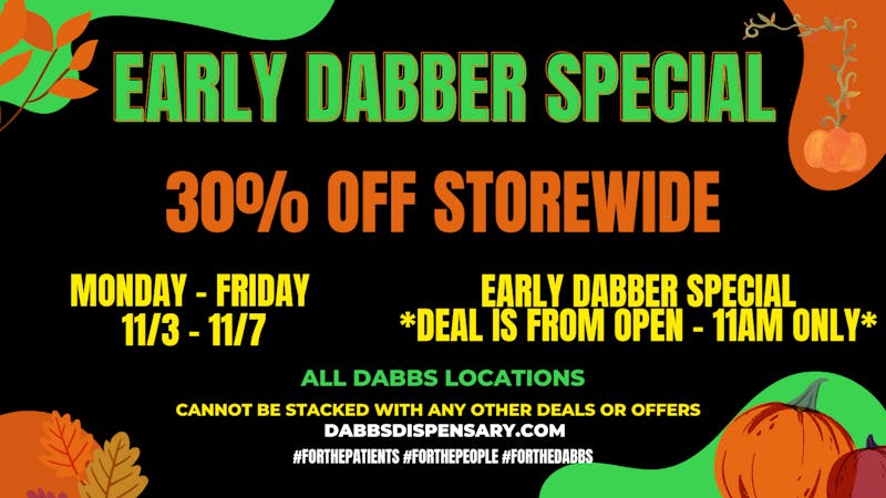 DABBS Cannabis Dispensary - Meridian Early Bird Special