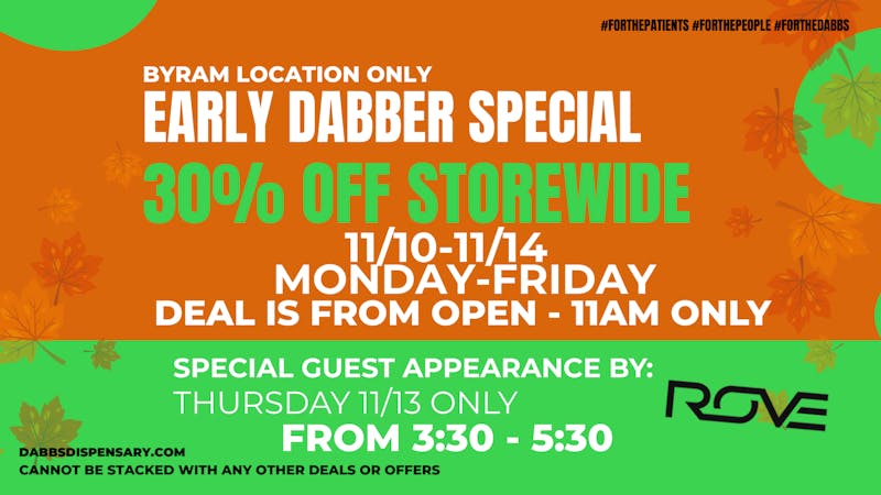 DABBS Cannabis Dispensary - Byram Early Bird Special