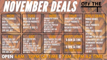 Off The Charts - Winterhaven November SUNDAY Deals