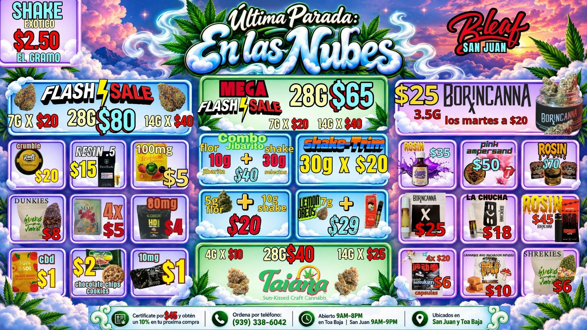 B-Leaf San Juan SIGUIENTE PARADA: EN LAS NUBES ♥