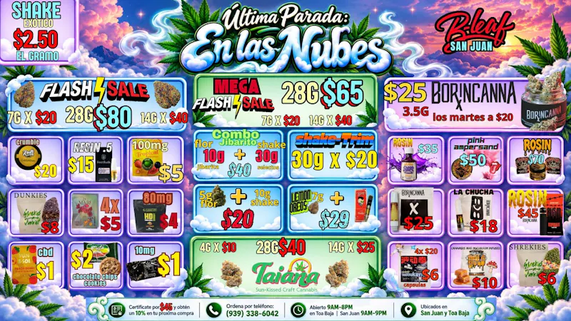 B-Leaf San Juan SIGUIENTE PARADA: EN LAS NUBES ♥