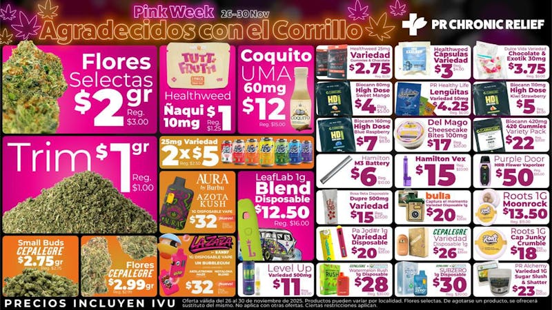 Puerto Rico Chronic Relief 🔴PR CHRONIC RELIEF OFERTAS🔴