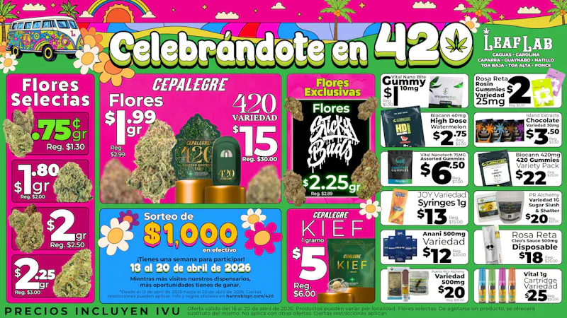 Leaf Lab - Guaynabo 🌸✨ LeafLab: "Celebrándote en 420" 😌✌️