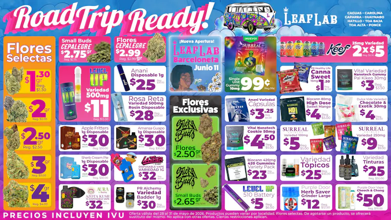 Leaf Lab - Toa Baja ✌️ Road Trip Ready con LeafLab 🚐