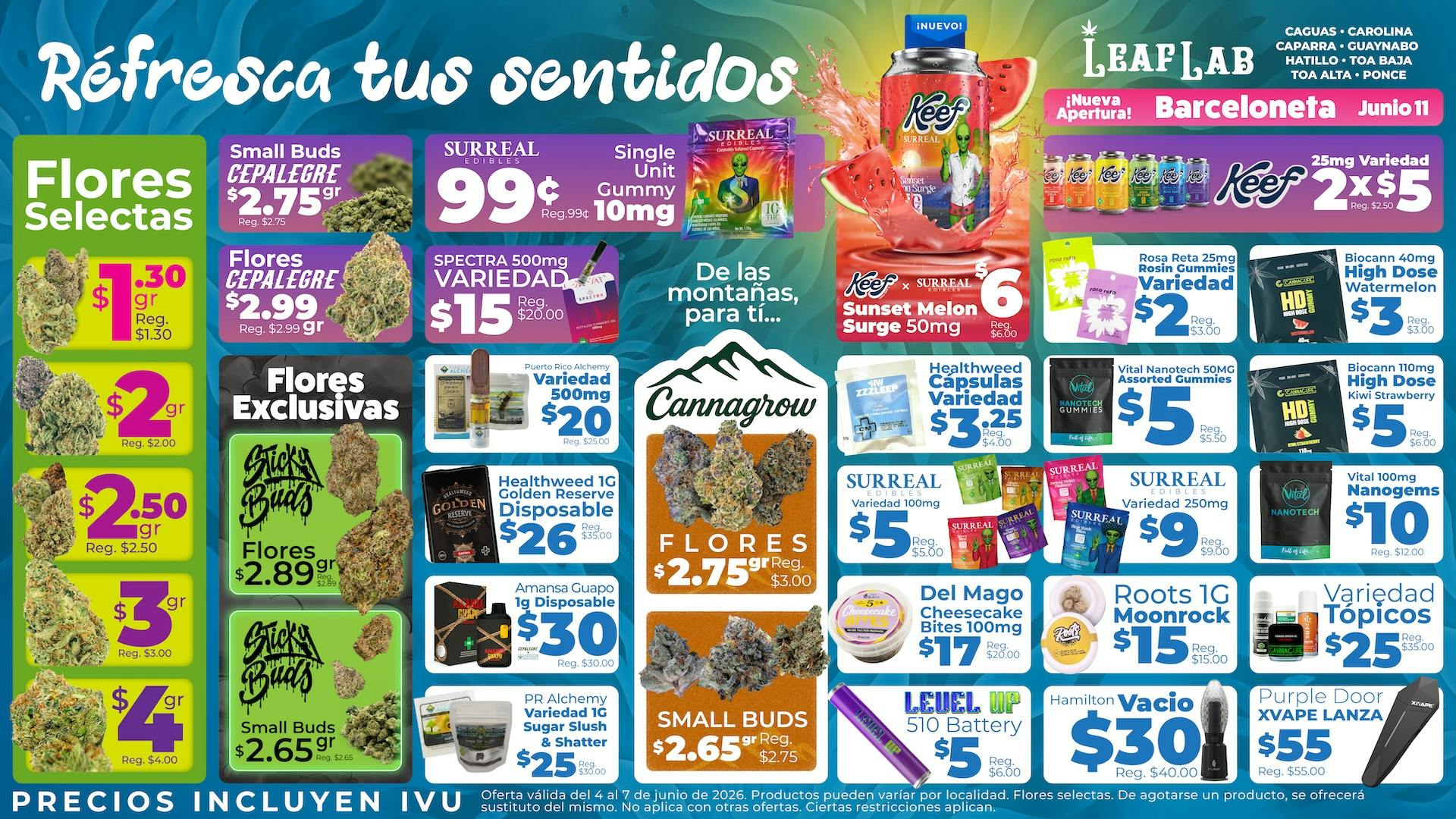 Leaf Lab - Hatillo 🍉 Refresca tus sentidos 👽 - Ofertas Leaflab