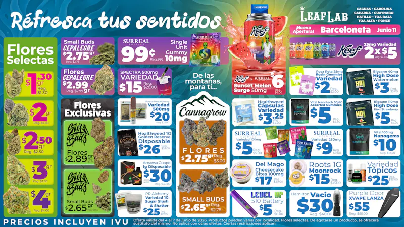 Leaf Lab - Hatillo 🍉 Refresca tus sentidos 👽 - Ofertas Leaflab