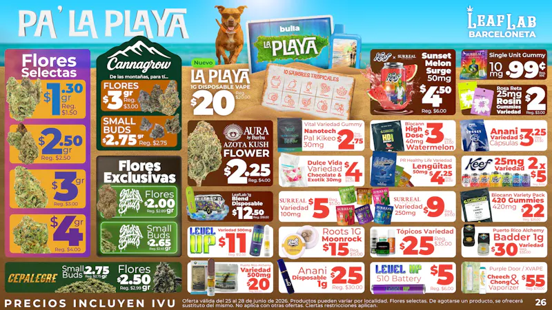 Leaf Lab Barceloneta ☀️ Pa' La Playa 🏝️ - Ofertas Leaf Lab Barceloneta