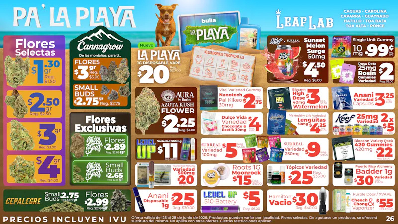 Leaf Lab - Caparra ☀️ Pa' La Playa 🏝️ - Ofertas Leaf Lab