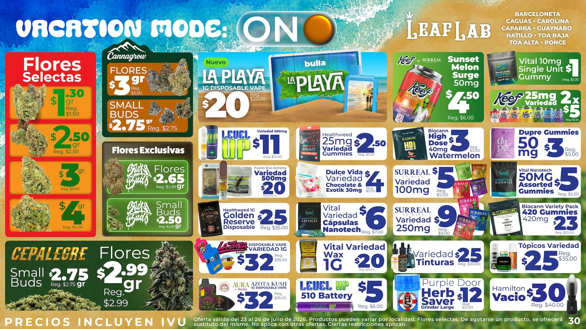 Leaf Lab - Caguas 🏝️ Vacation Mode: ON ☑️ - Ofertas Leaf Lab