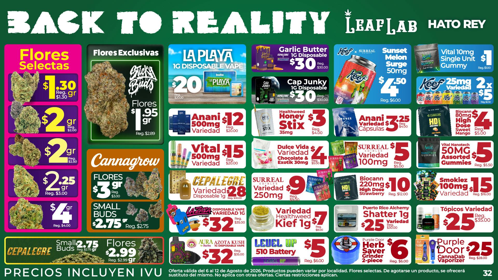 Leaf Lab Hato Rey 🍏 Back to Reality 🤓 - Leaf Lab Hato Rey