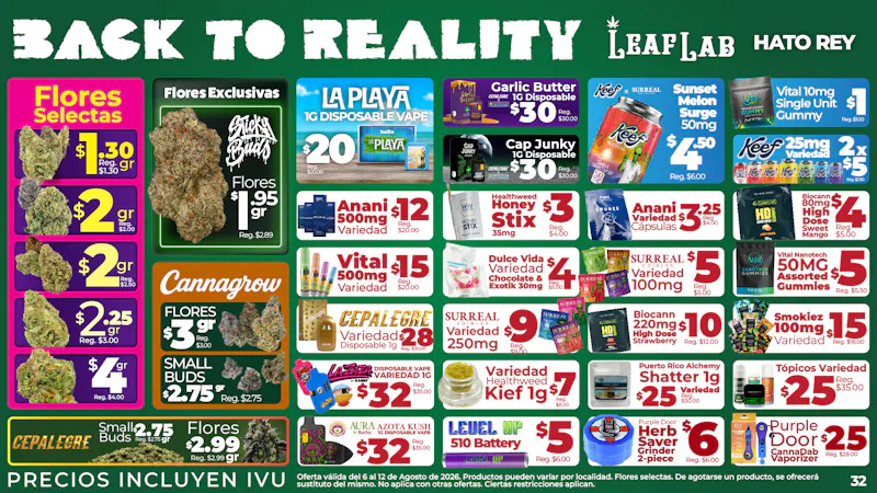 Leaf Lab Hato Rey 🍏 Back to Reality 🤓 - Leaf Lab Hato Rey