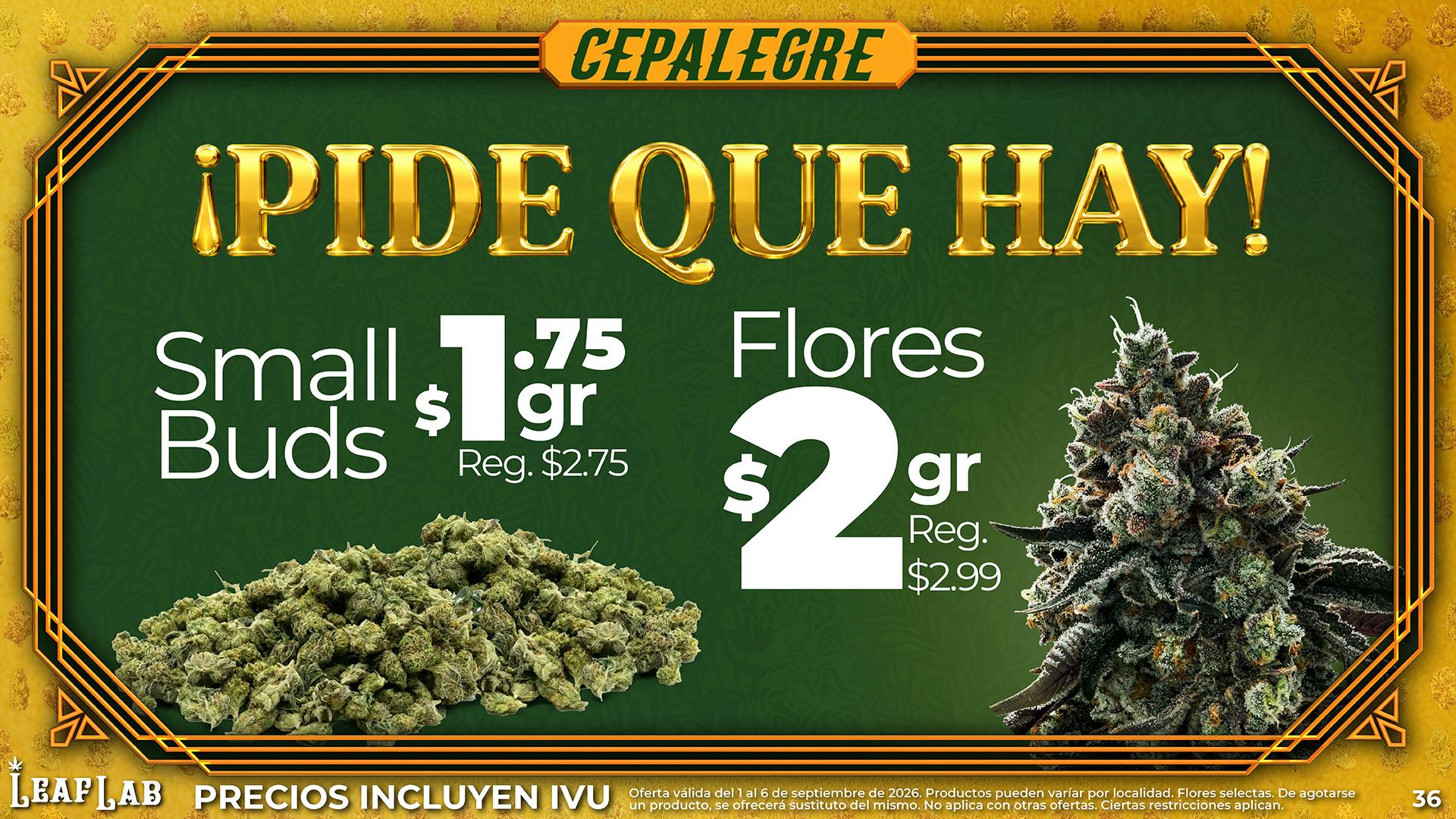 Leaf Lab - Toa Alta 🍁 ¡PIDE QUE HAY! - Cepalegre en Leaf Lab❗️