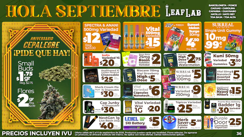Leaf Lab - Guaynabo 🌤️ Hola Septiembre 🍃