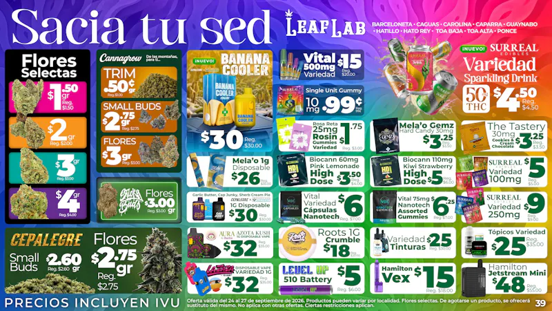 Leaf Lab - Caguas 👽 Sacia tu Sed 💦 - Ofertas Leaf Lab 🛸
