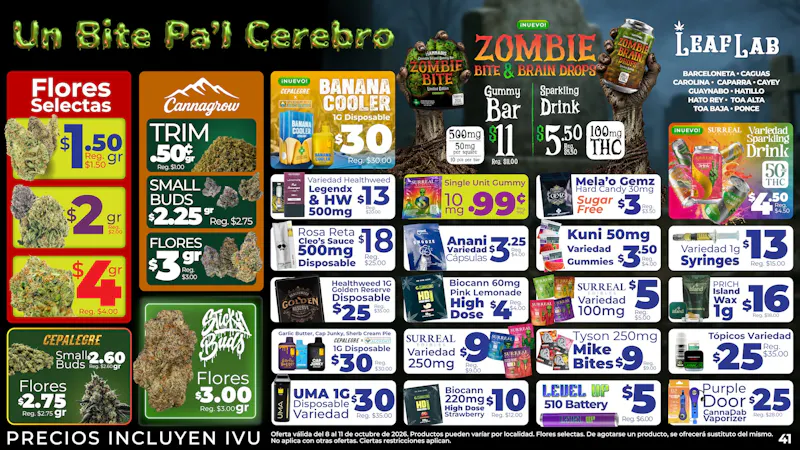 Leaf Lab - Barceloneta 🧟‍♂️ Un Bite Pa'l Cerebro 🧠- Leaf Lab Ofertas