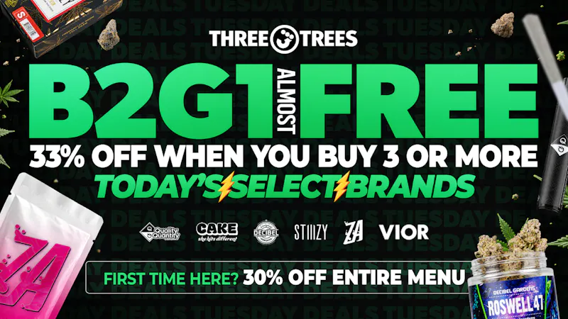 Three Trees - Hayward B2G1 Free (Almost), Mix N Match